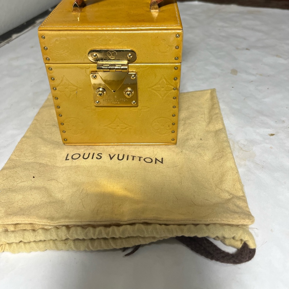 Louis Vuitton Vintage Yellow Monogram Vernis Bleecker Box